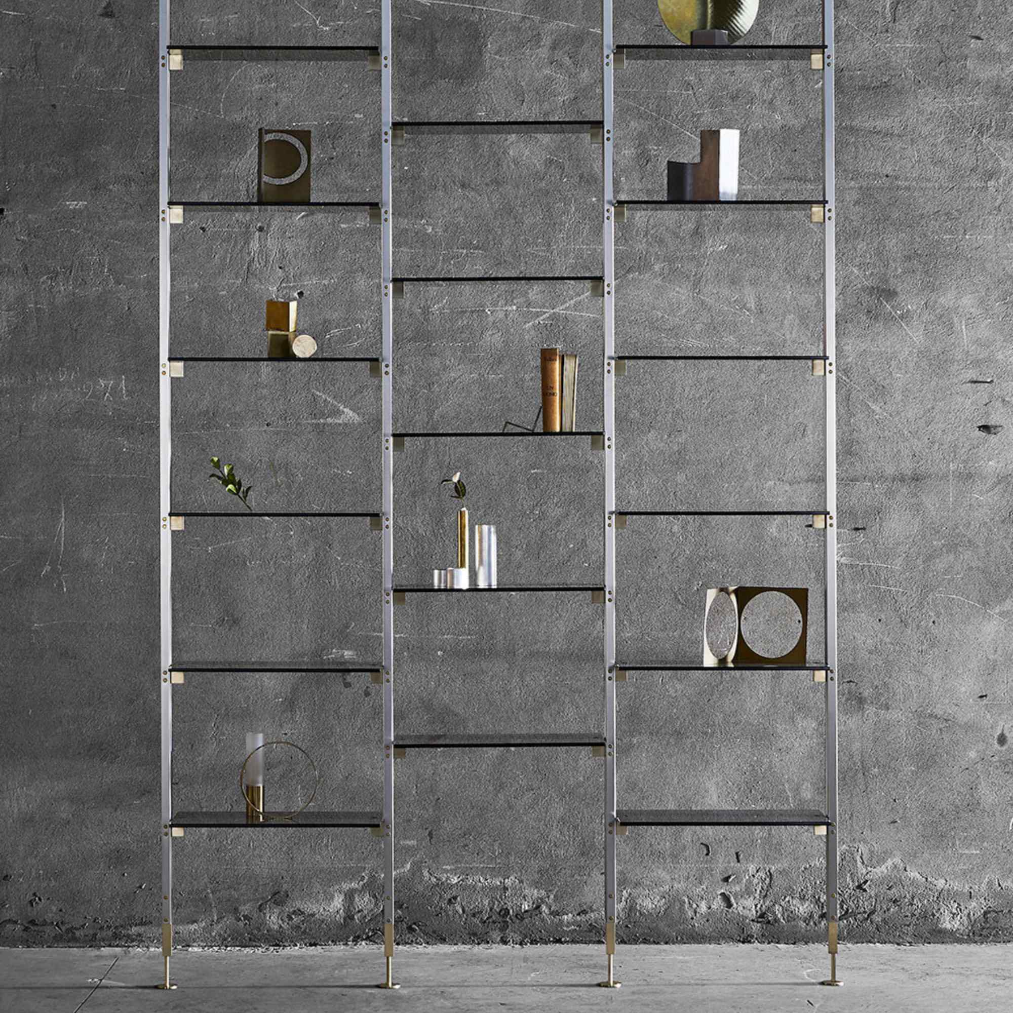 Marianne Bookcase - Matte Nickel/Black-4
