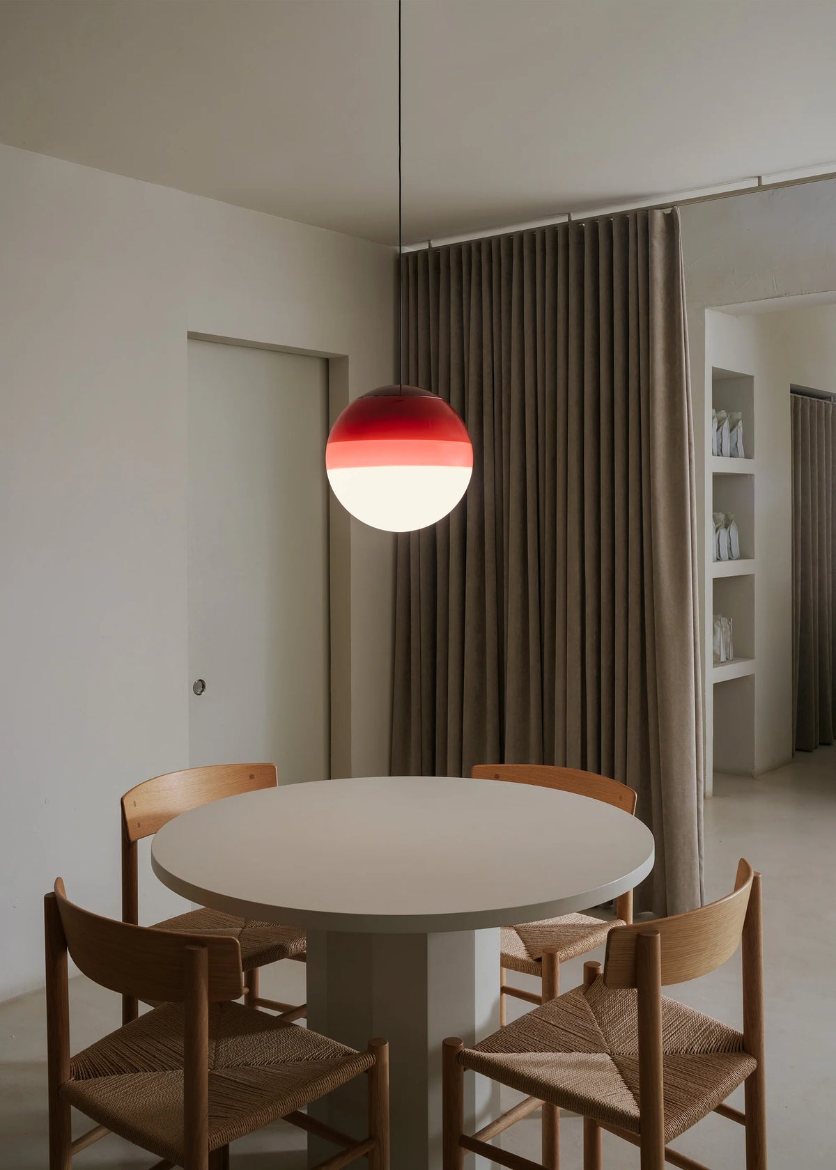 Dipping Light 30 Pendant Lamp - Burgundy-2