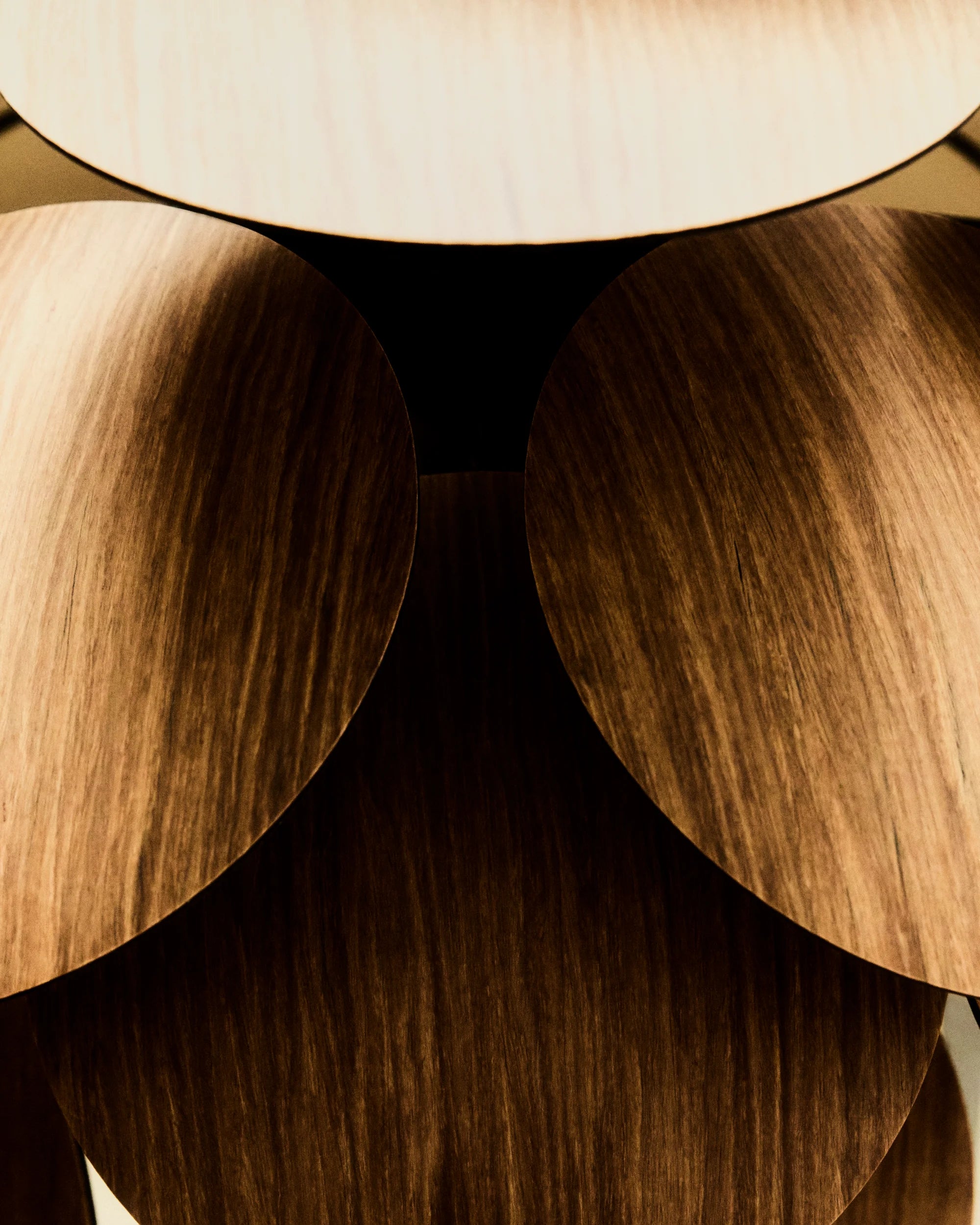 Discoco 68 Pendant Lamp - Black Chrome/American Oak-3