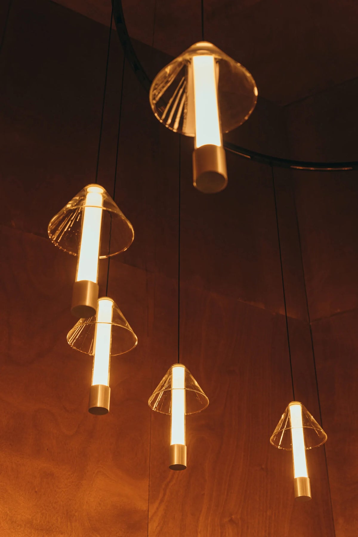 Fragile 16 2200K Cone Pendant Lamp - White/Transparent-4