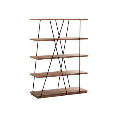 Matassa Bookcase - Black/Walnut