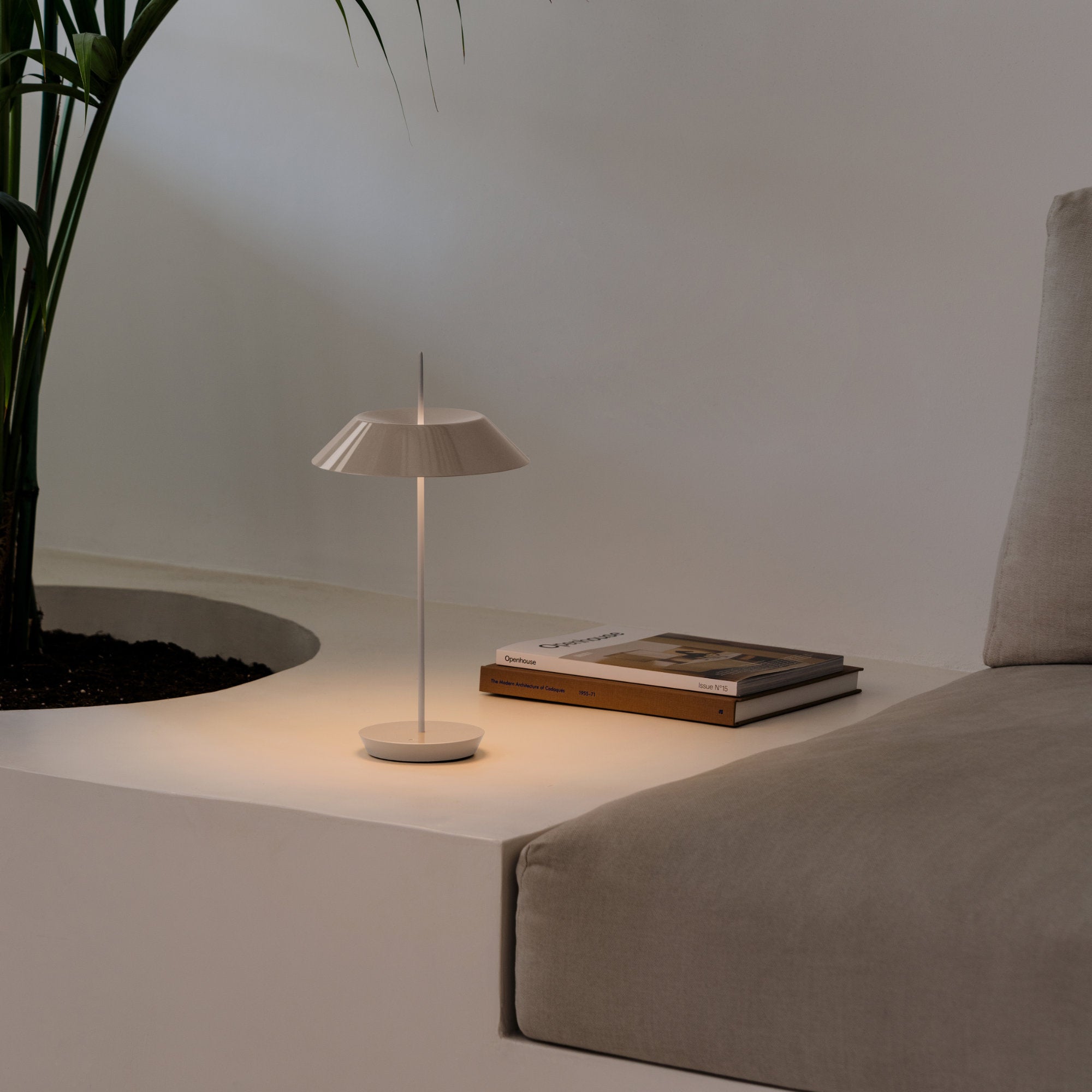 Mayfair Mini 5495 Portable Table Lamp - Beige D1
