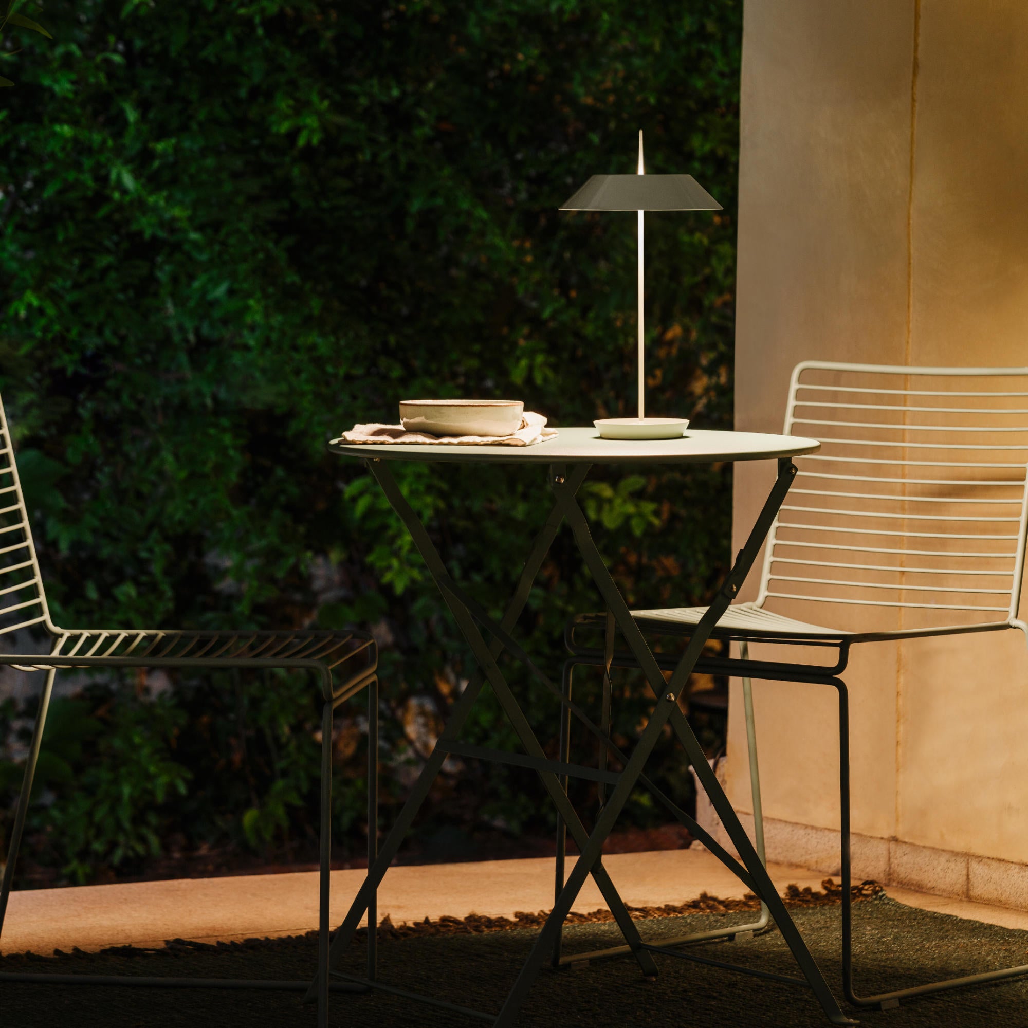 Mayfair Mini 5495 Portable Table Lamp - Green L1-4