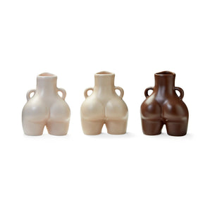 Mini Love Handles Trio Vase - Beige/Brown/Ivory