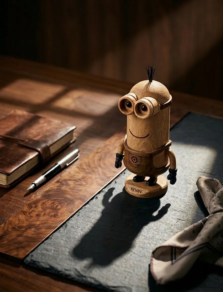 Minions Kevin - Small/White Oak/Smoke Stained Oak-2