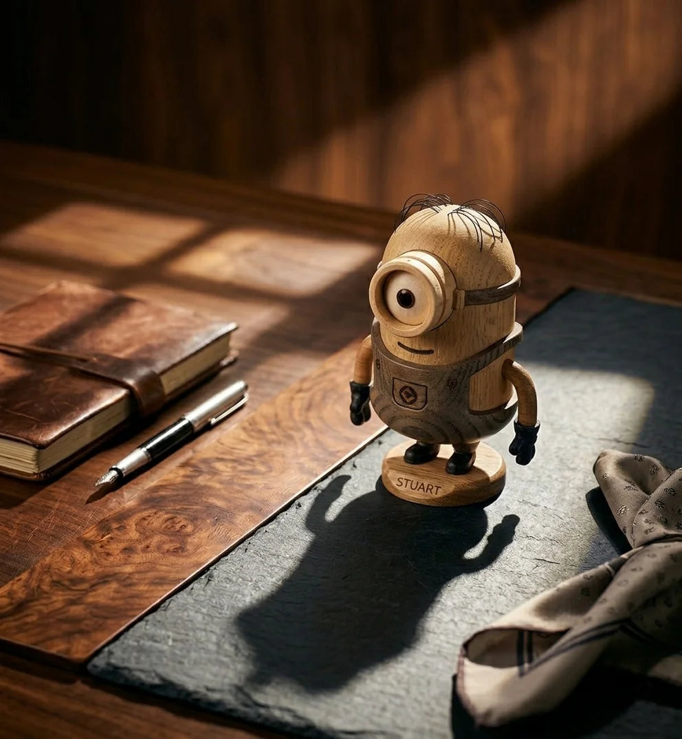 Minions Stuart - Small/White Oak/Smoke Stained Oak-2