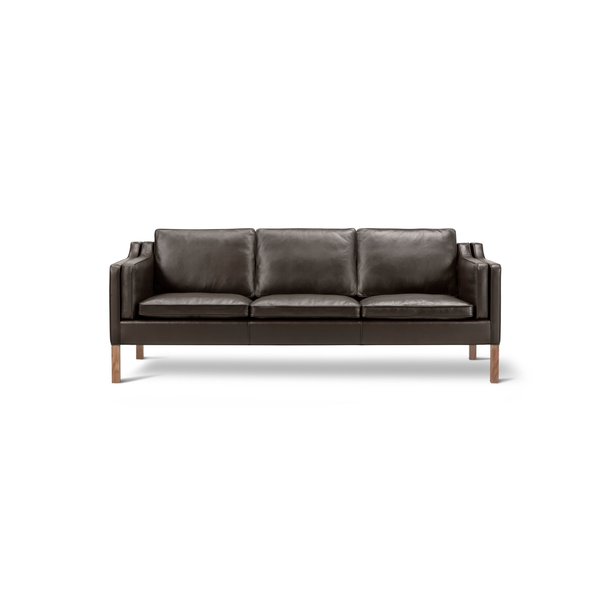 Mogensen 2213 Sofa - Walnut/Leather 4 (Organic 906 Mocca)-2