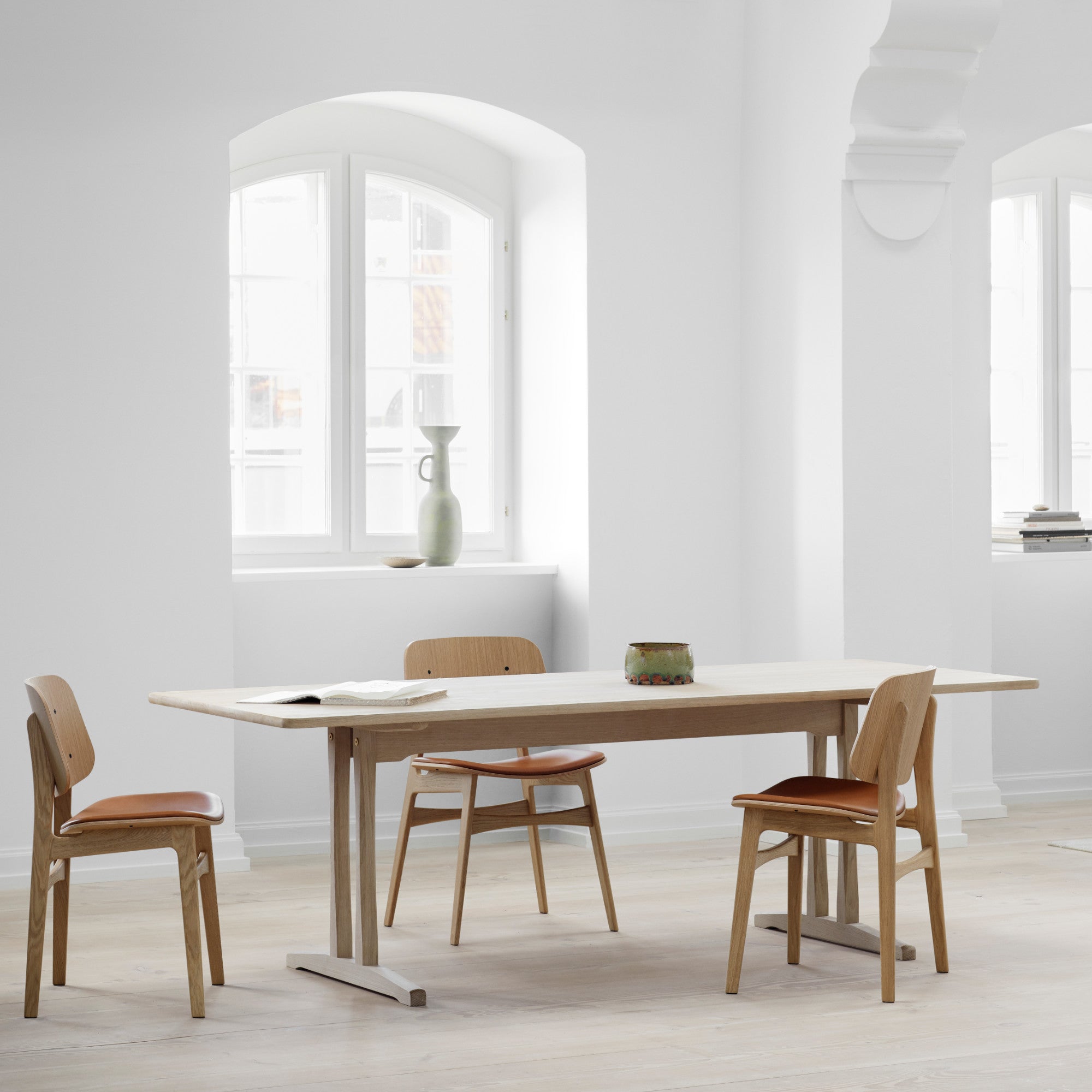 Mogensen C18 6290 Shaker Dining Table - Smoked Oak/Oiled/FSC Mix 70%-2