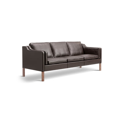 Mogensen 2213 Sofa - Walnut/Leather 4 (Organic 906 Mocca)