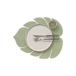 Monstera Leaf Large Table Mat - Nupo Olive Green