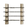 Monument Bookcase - Travertine Column/Marquina