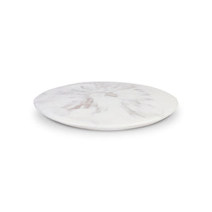 Moon Cheese Platter - Swirl White/Clear