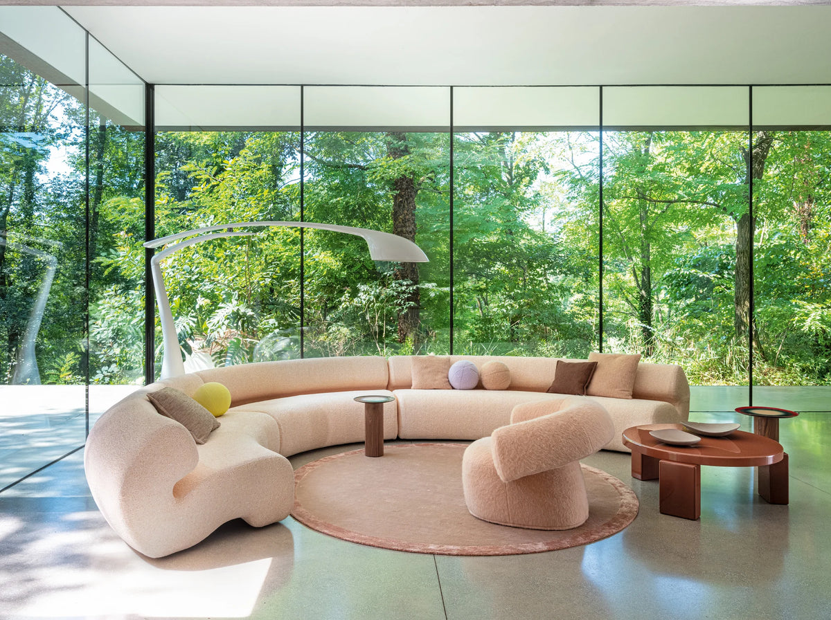 Gruuve Sofa – 304x72 / Fabric Y (Pink A1539)-2