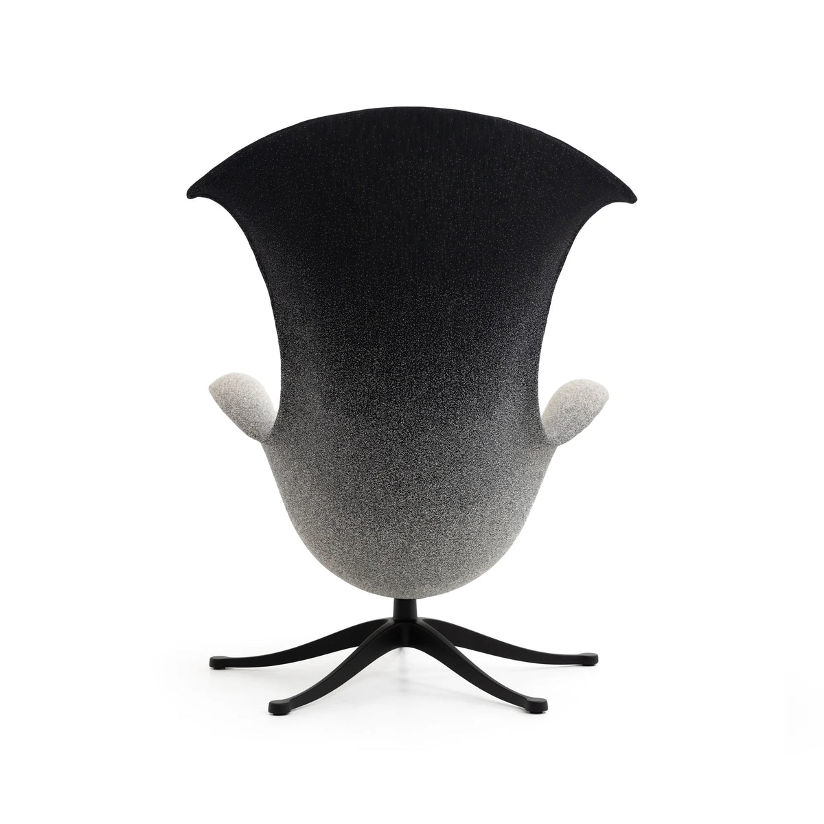 One Page 1P01B6 Tilting Armchair - Black/Fabric Z (White/Black Neon A7187)-5