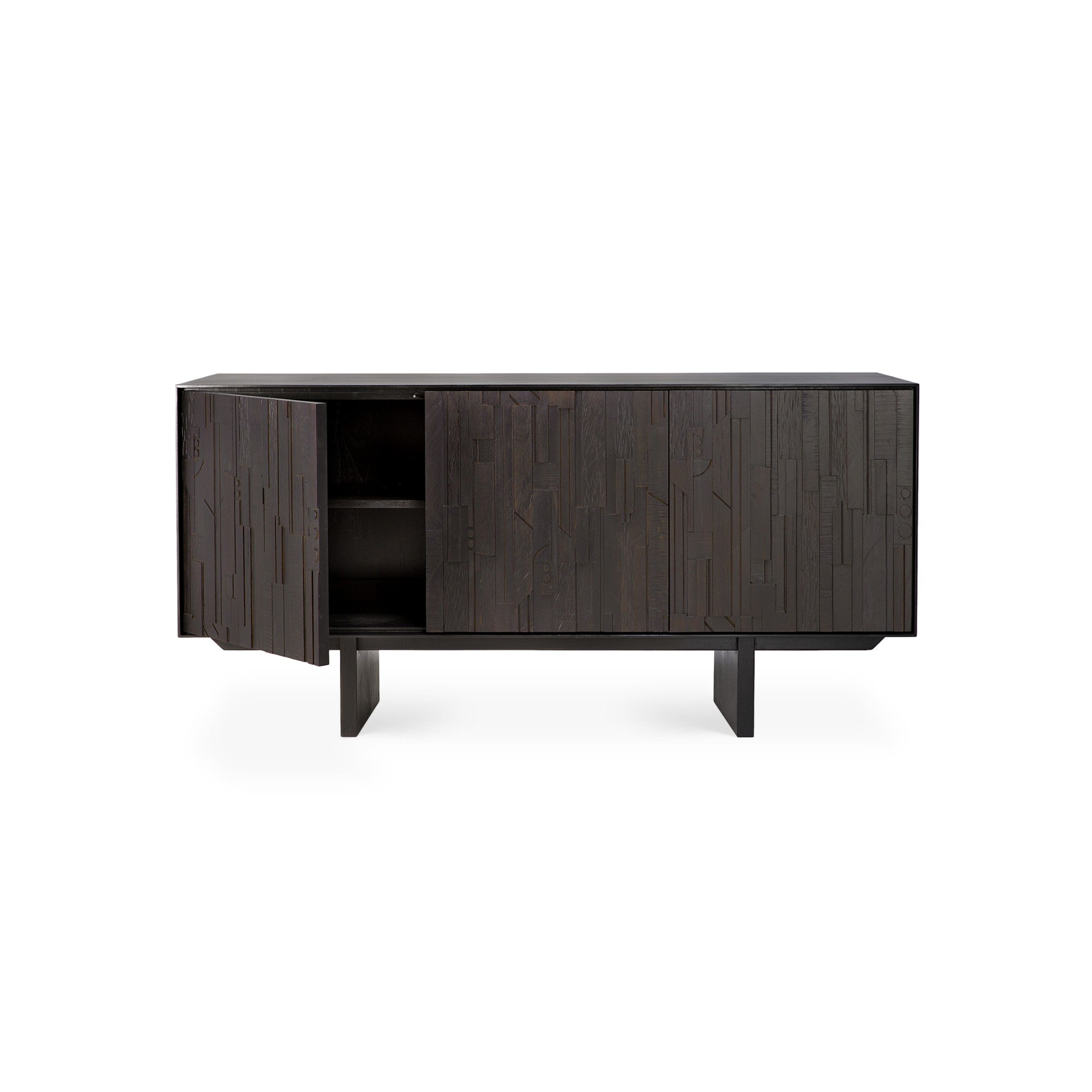 Mosaic 10072 Sideboard - Teak Off Black-3