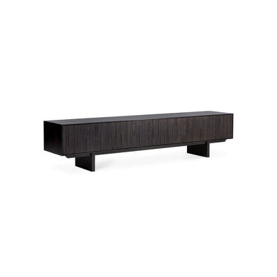 Mosaic 10074 TV Unit - Varnished Teak Off Black