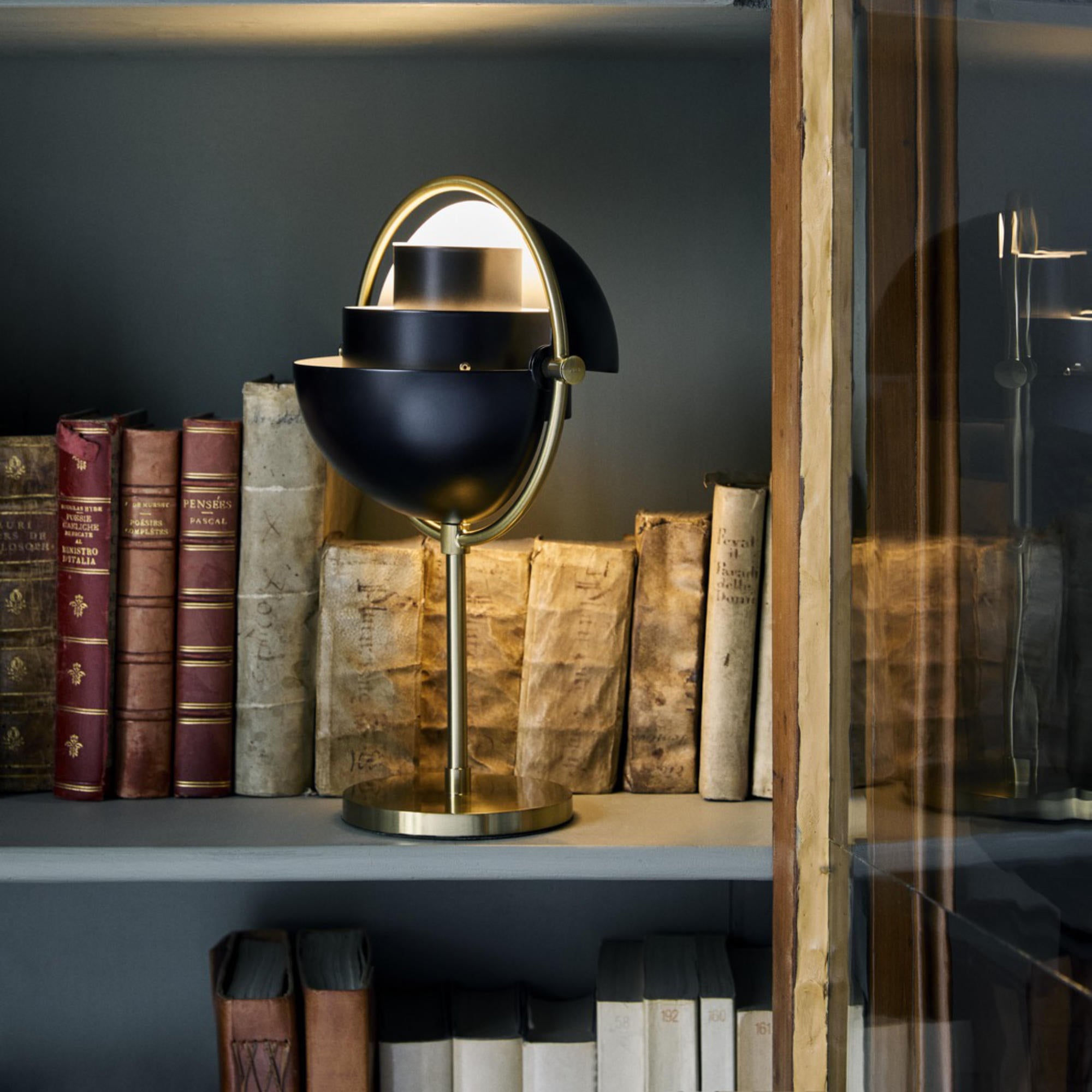 Multi-Lite 60921 Portable Table Lamp - Brass/Black Semi Matt-2