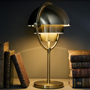 Multi-Lite 60921 Portable Table Lamp - Brass/Brass Shiny