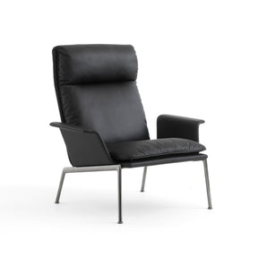 Muno LN17 Armchair - Dark Chrome/Leather (Noble Aniline)