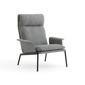 Muno LN17 Armchair - Warm Black/Fabric 3 (Hallingdal 0126)