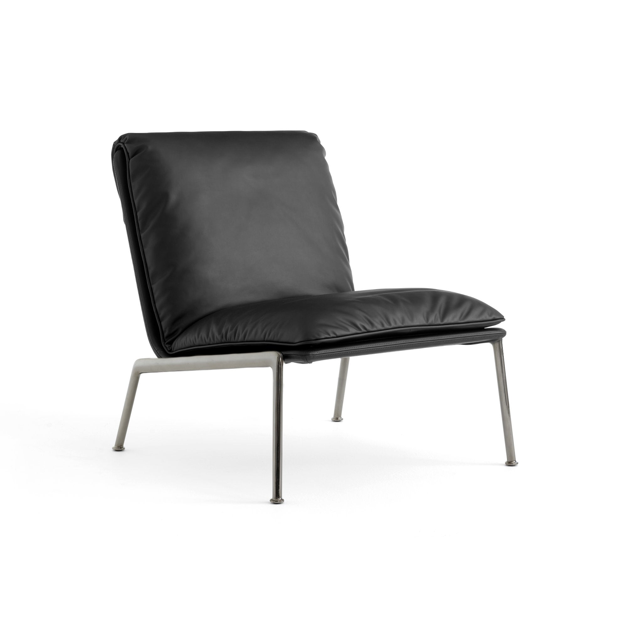 Muno LN18 Armchair - Dark Chrome/Leather (Noble Aniline)