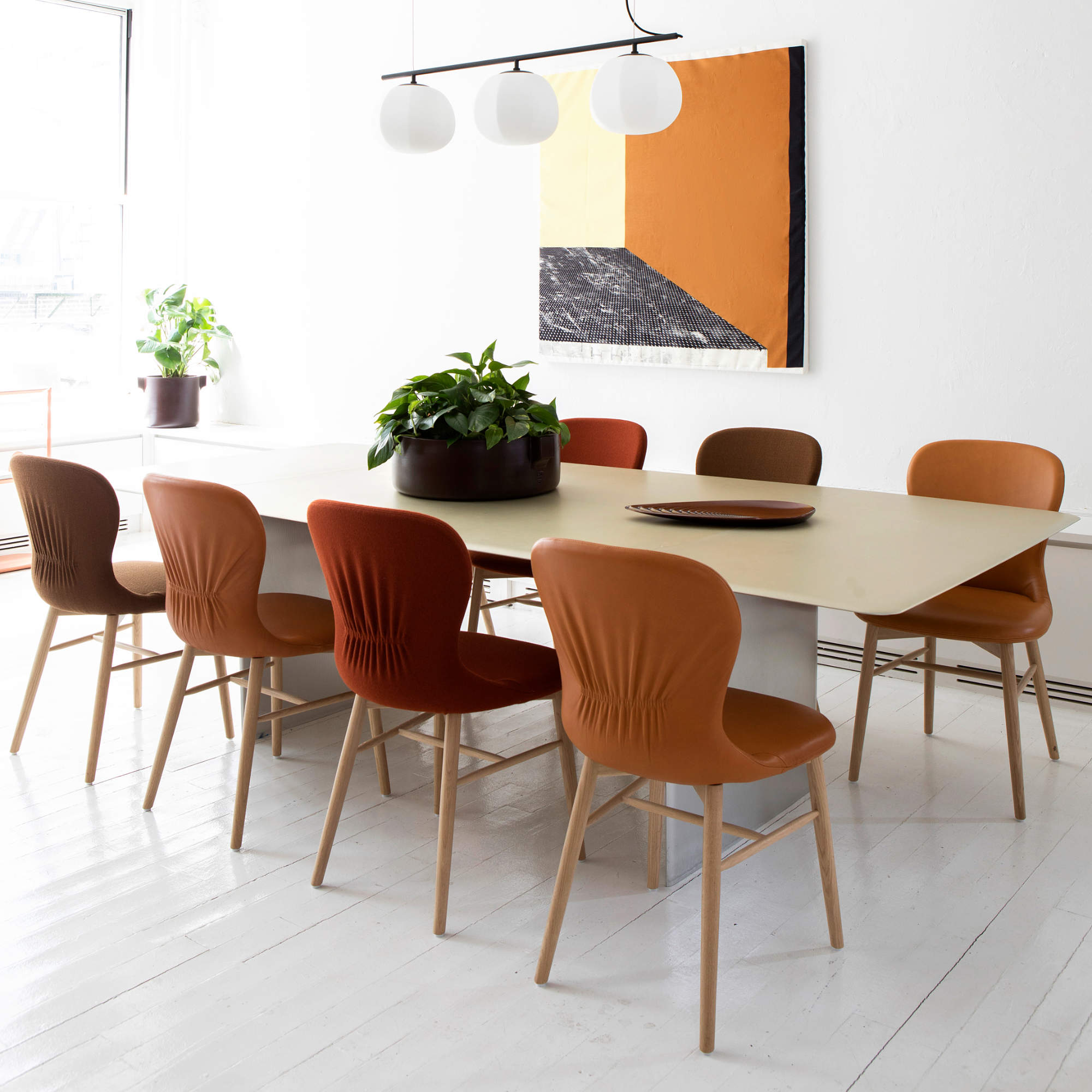 Myko Dining Chair - Fabric E (Melange Nap 221)-2