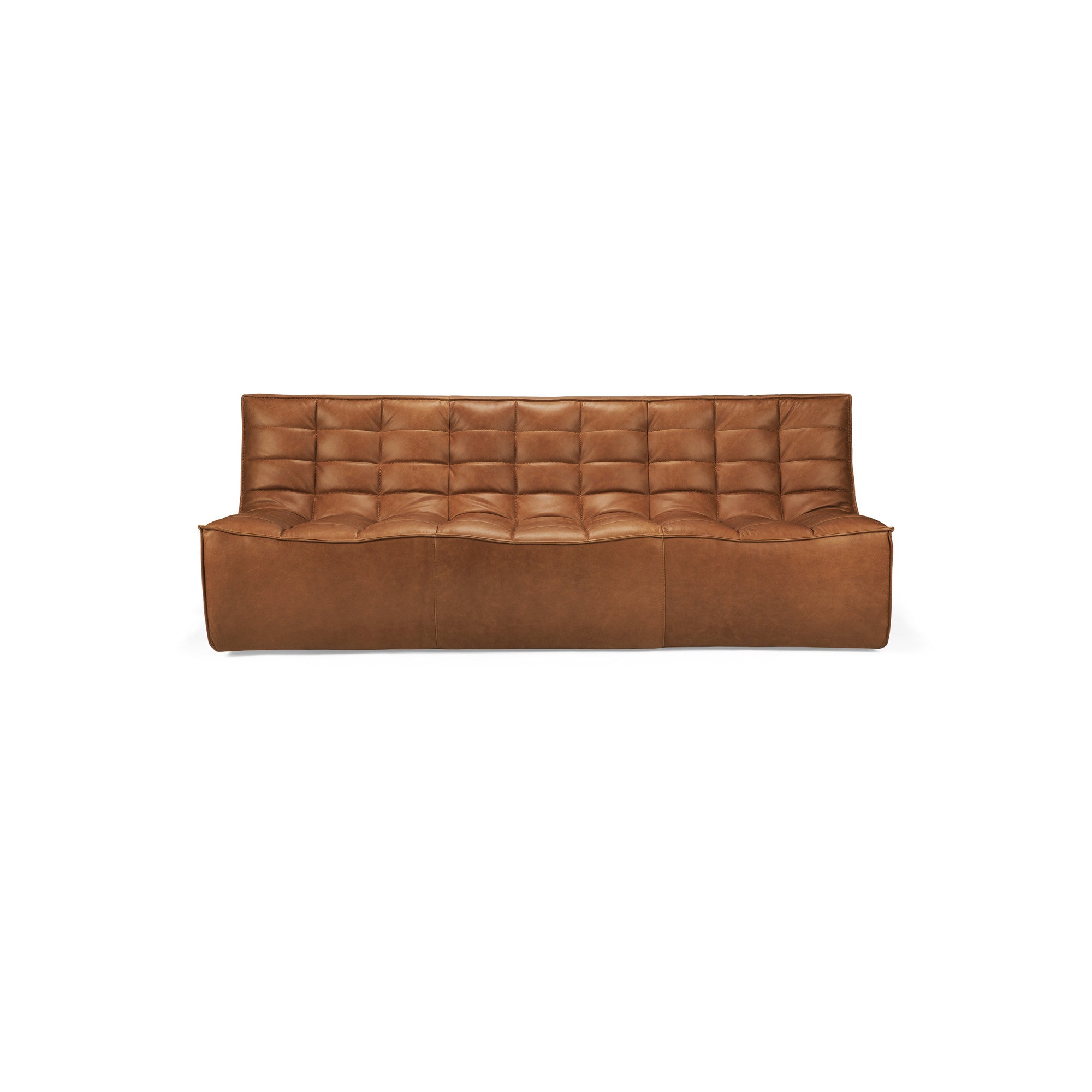 N701 20084 Sofa - Leather (Old Saddle)-1