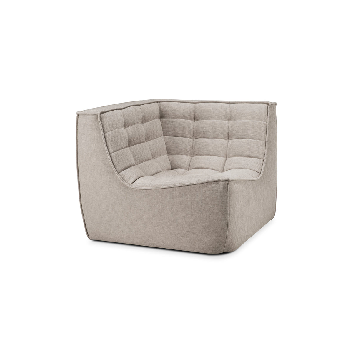 N701 20209 Square Corner - Fabric (Beige)-1