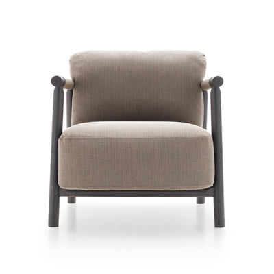 Nathy NATHP1000 Armchair - Eucalyptus (LE05) / Leather (Canapa CR10) / Fabric L (Lewis 403)