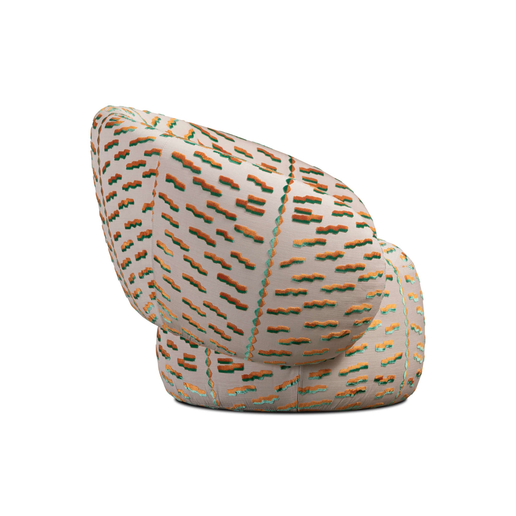 Nebulona PL 91 Armchair - Fabric F (Tiger Beat 04 Papaya)