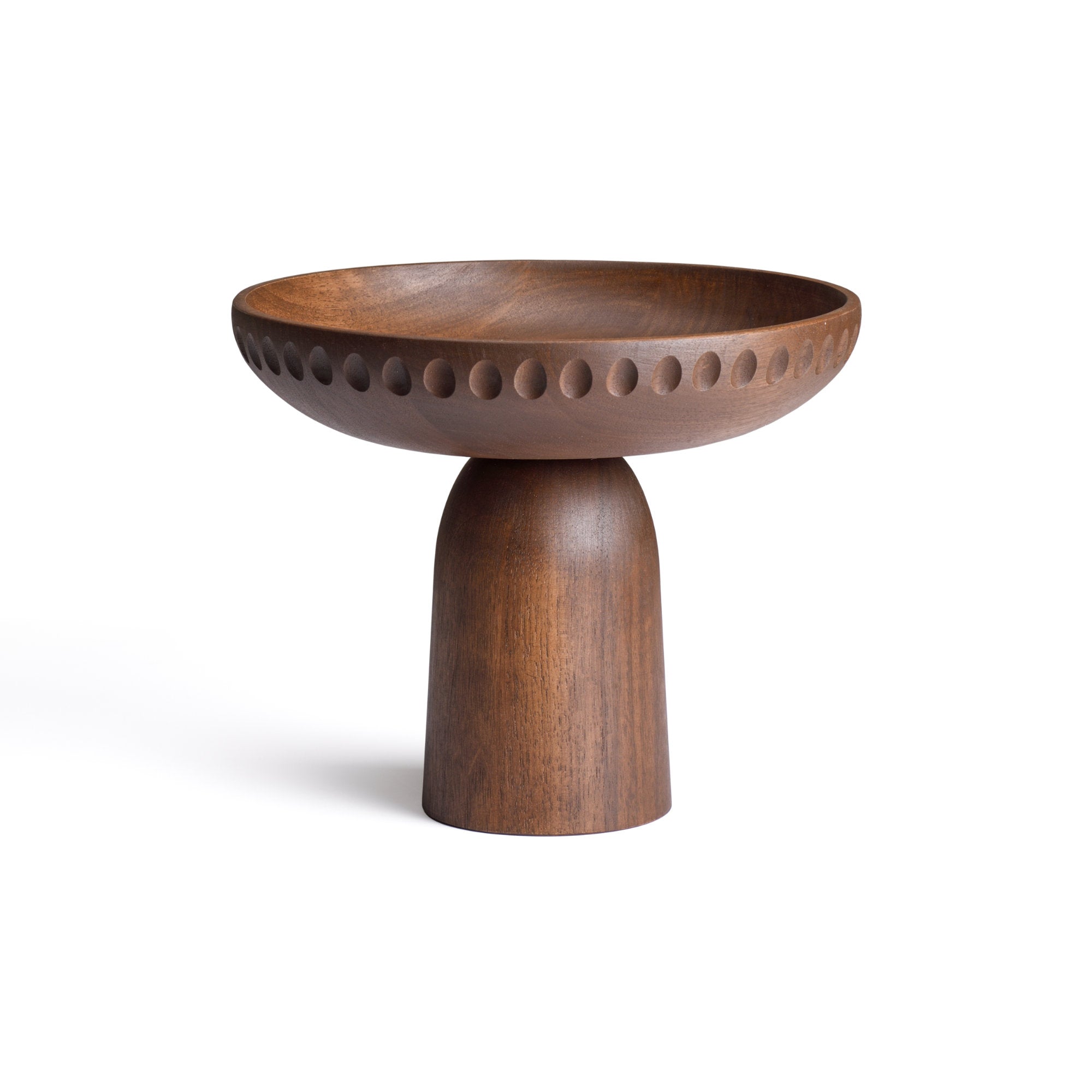 Nera Rain Drops Bowl - Large/Walnut Beeswax-1