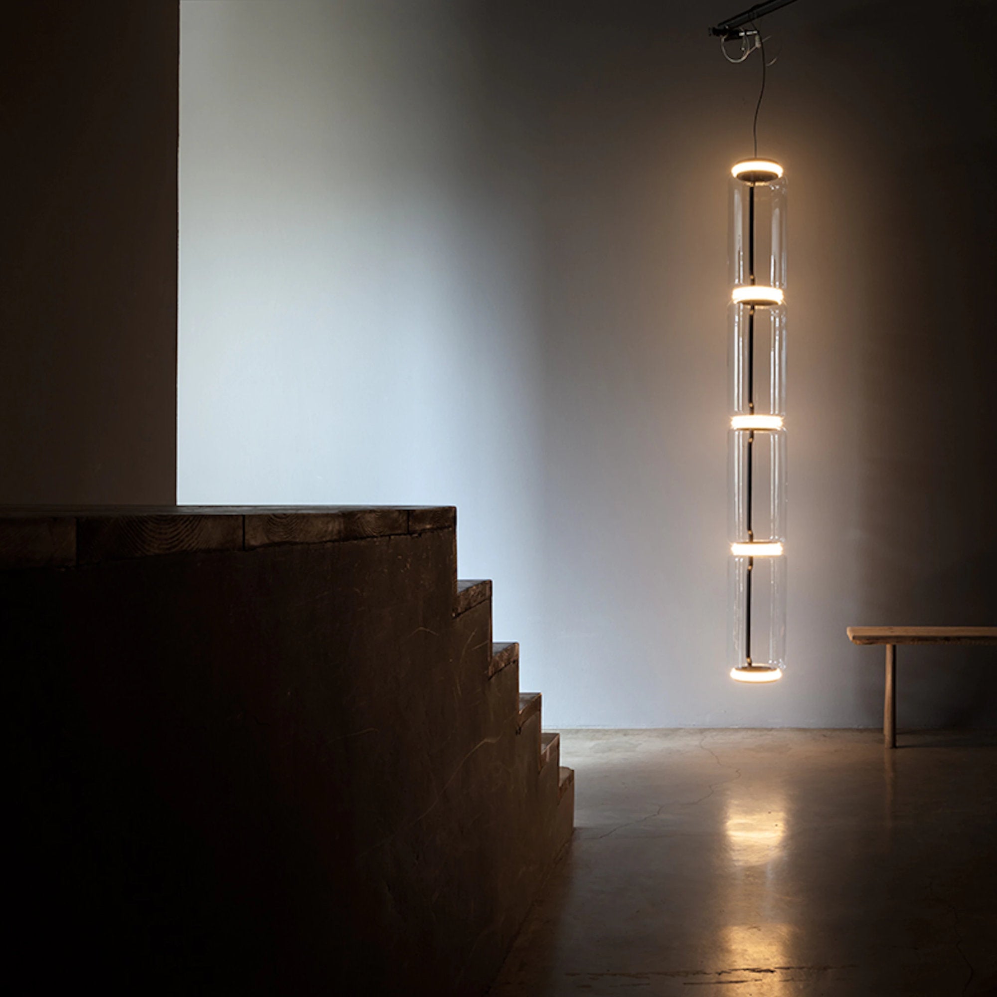Noctambule 4 Low Cylinder Pendant Lamp - Black-5