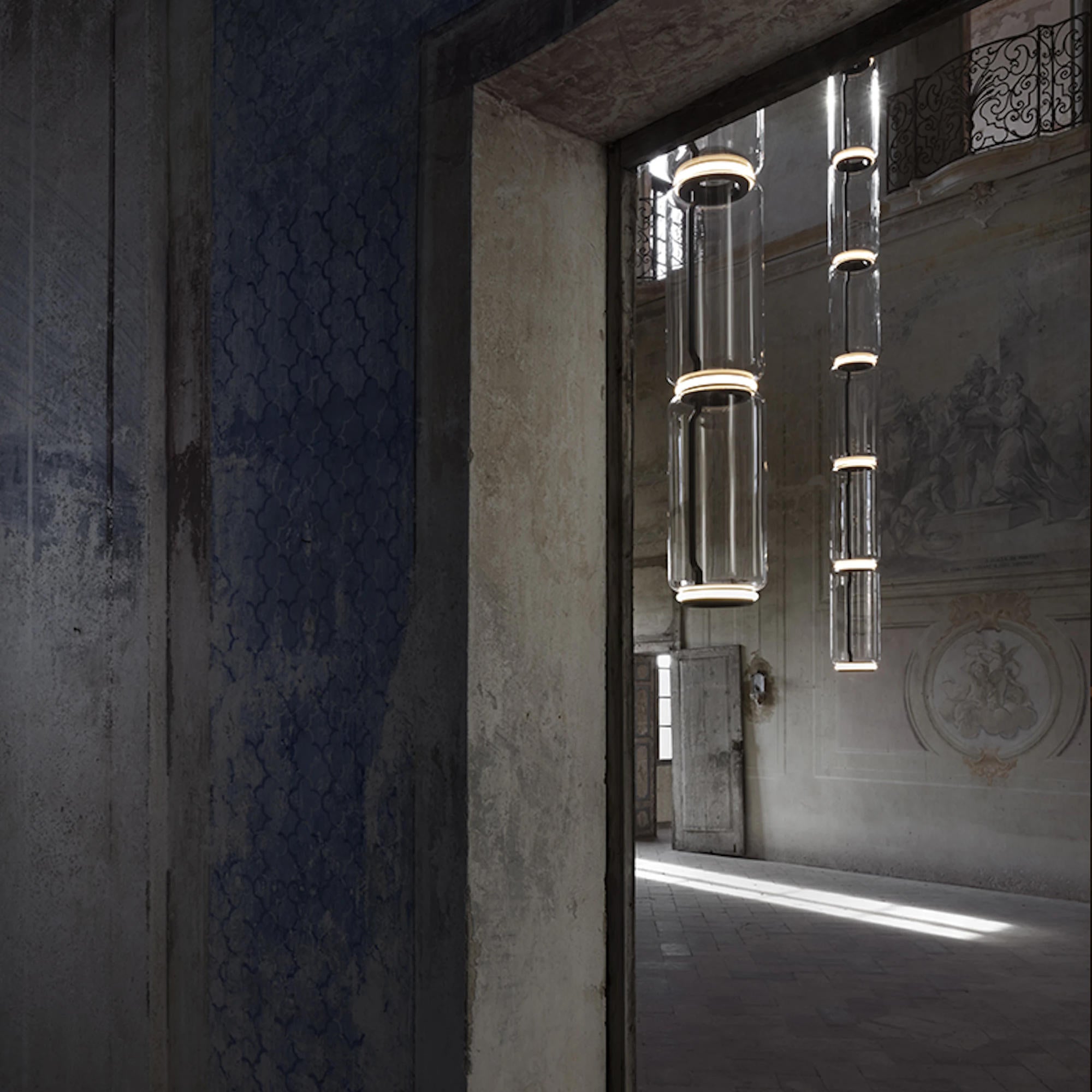 Noctambule 6 Low Cylinder Pendant Lamp - Black-3