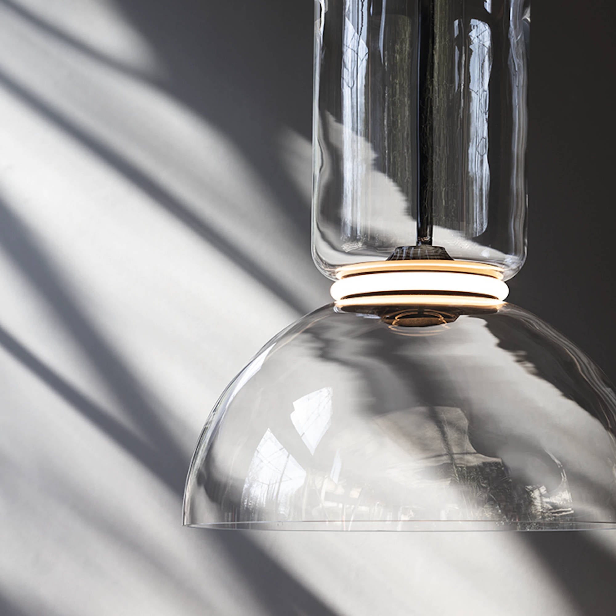 Noctambule 1 Low Cylinder  Pendant Lamp - Black-3