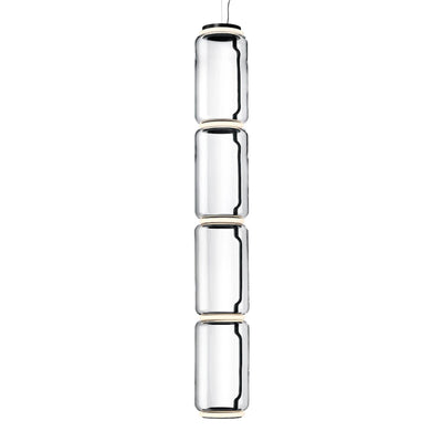 Noctambule 4 Low Cylinder Pendant Lamp - Black
