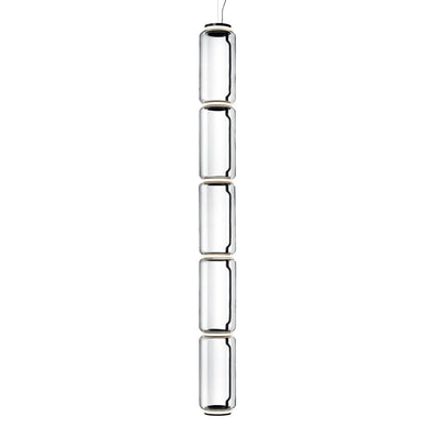 Noctambule 5 High Cylinder Pendant Lamp - Black
