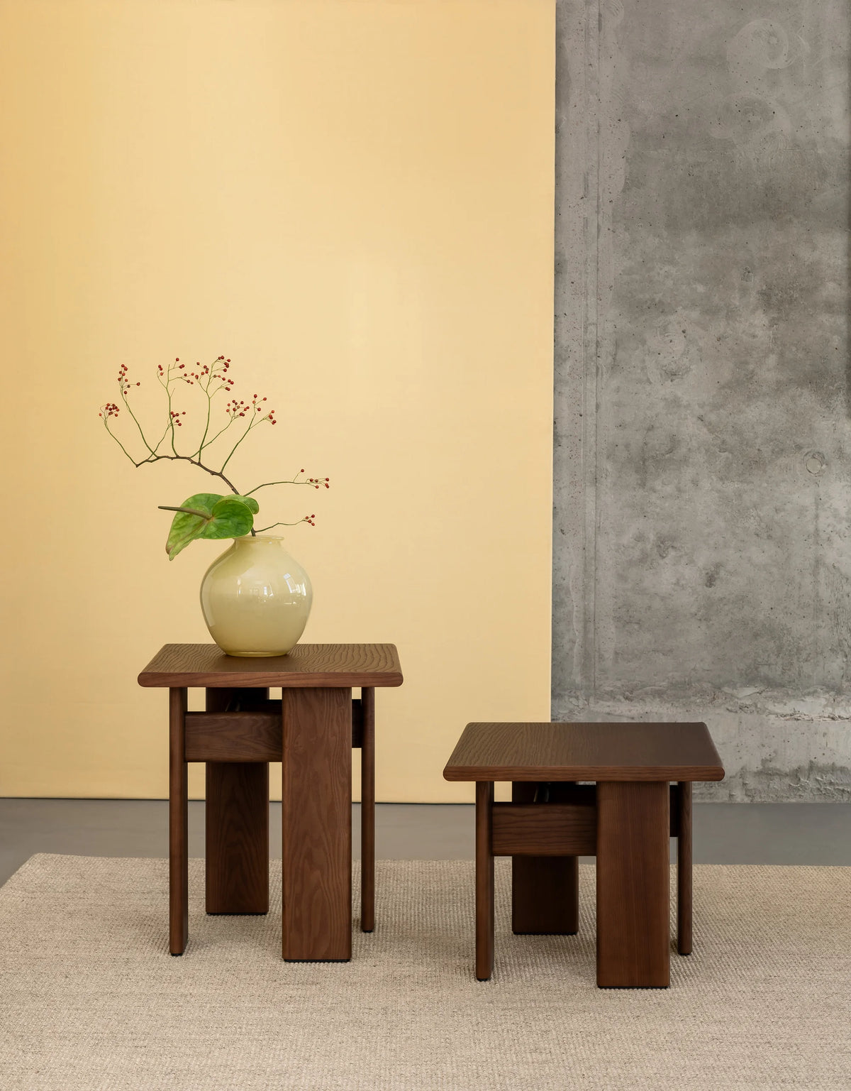 Archipen 1 Side Table - Brown Stained Ashwood-4