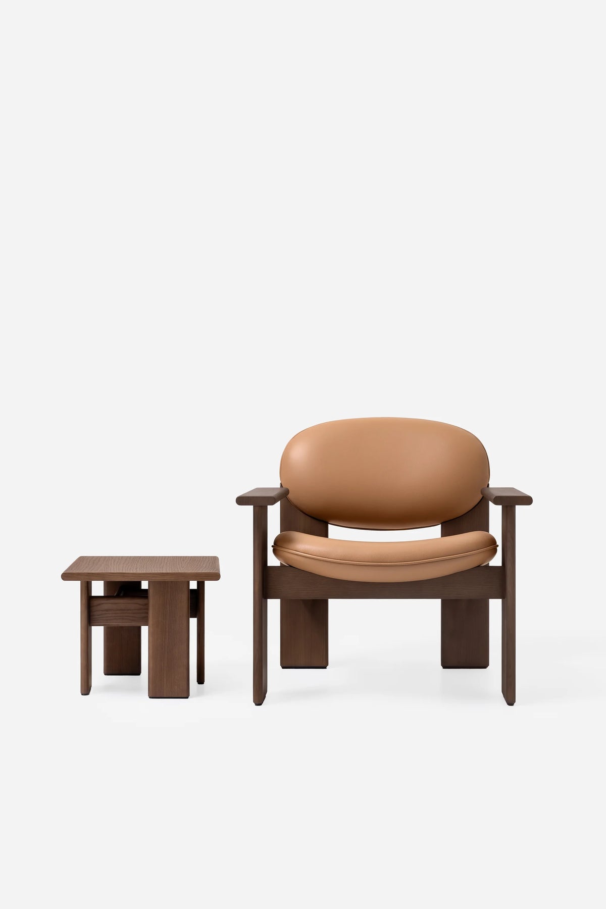 Archipen Lounge Chair - Light Brown Ashwood/Leather 2 (Cashmere Dani Biscotto)-6