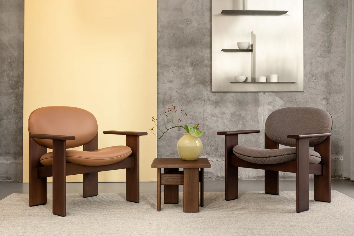 Archipen Lounge Chair - Brown Stained Ashwood/Leather 2 (Cashmere Castagna)-4