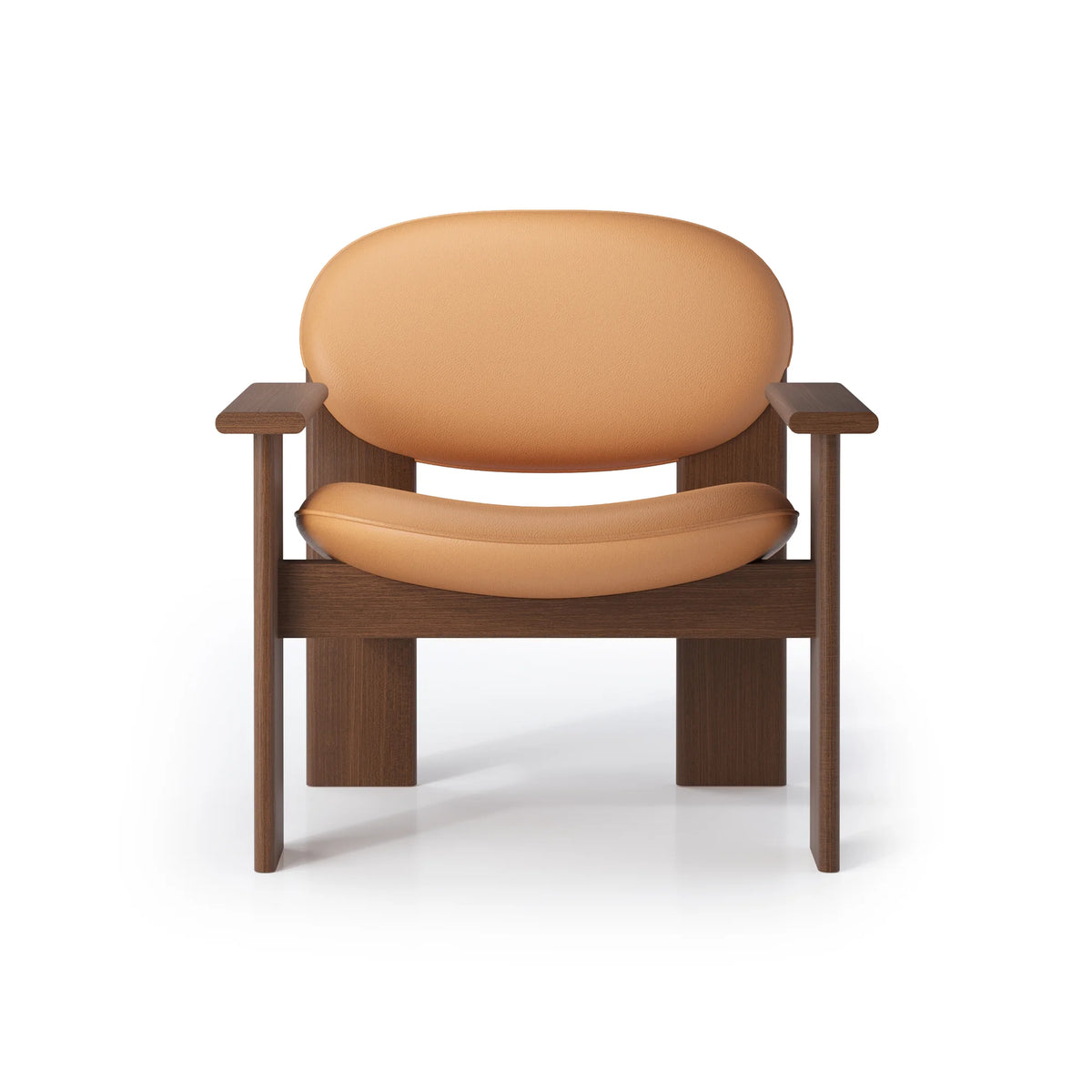 Archipen Lounge Chair - Light Brown Ashwood/Leather 2 (Cashmere Dani Biscotto)-3