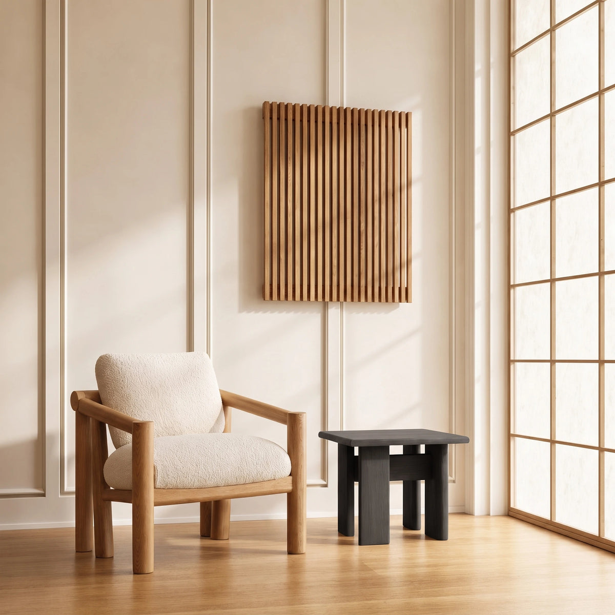 Archipen 3 Coffee Table - Black Stained Ashwood