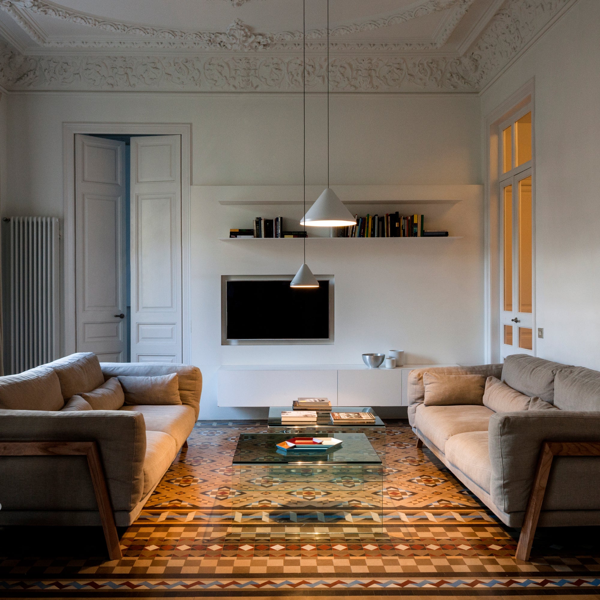 North 5662 Pendent Lamp - Beige M1-2