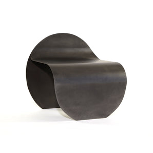 O Stool - Blacked Stainless Steel