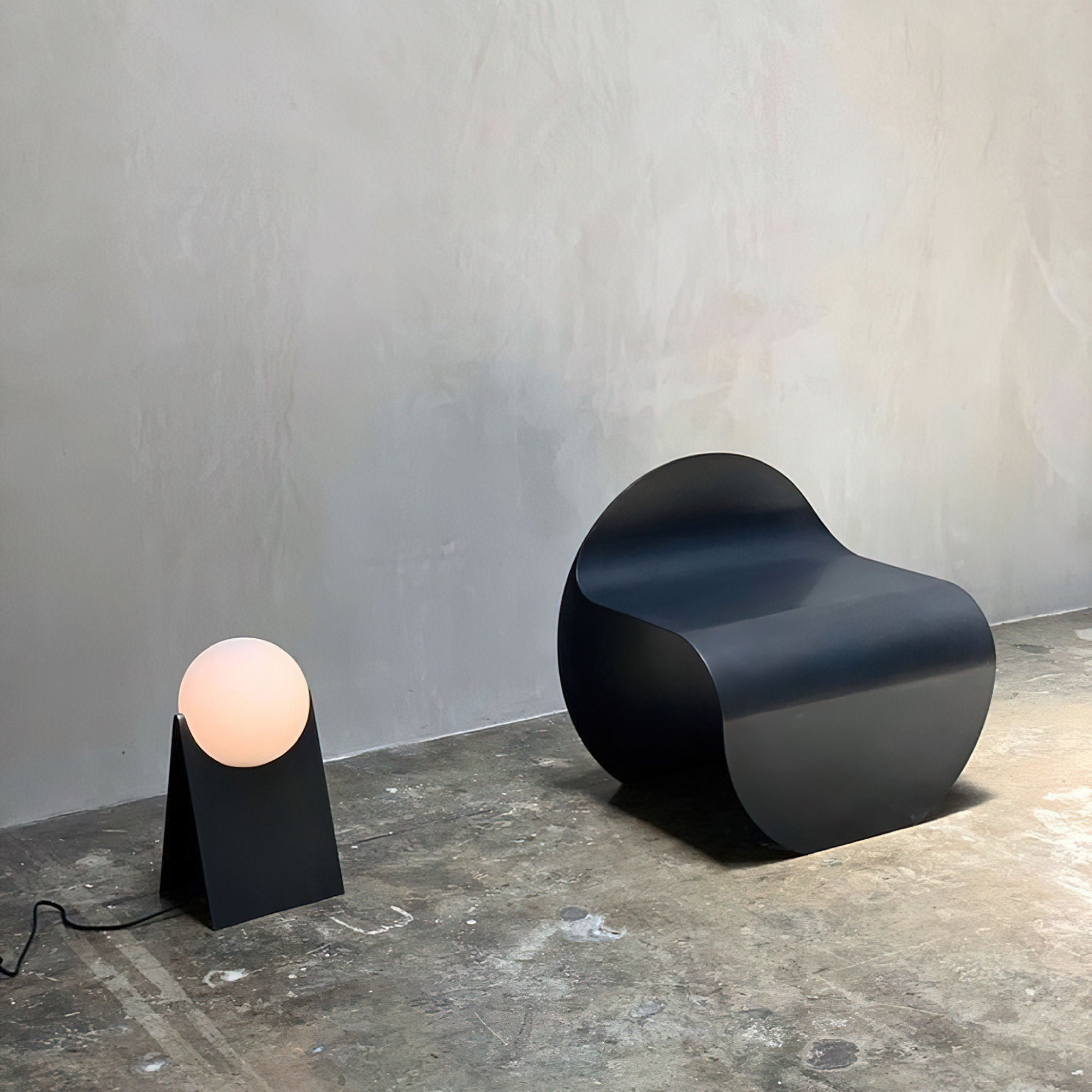 O Stool - Black Stainless Steel-5