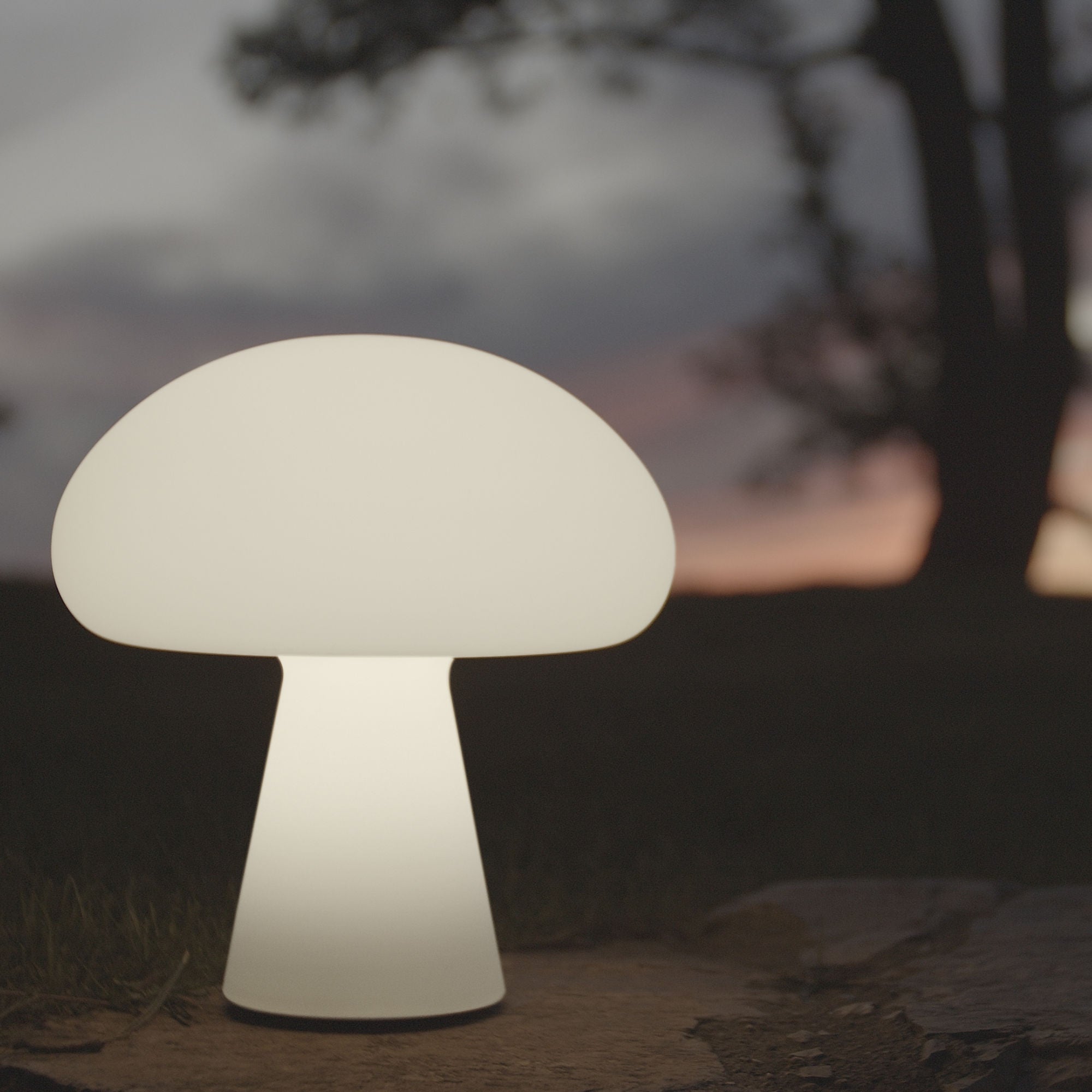 Obello 10056712 Portable Table Lamp - Frosted Glass-2