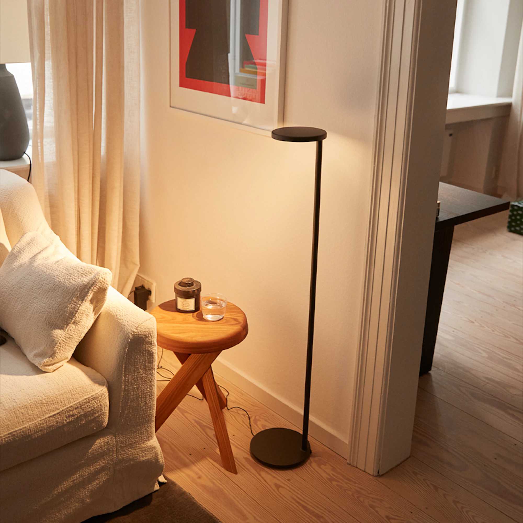 Oblique Floor Lamp - Matte Brown-6