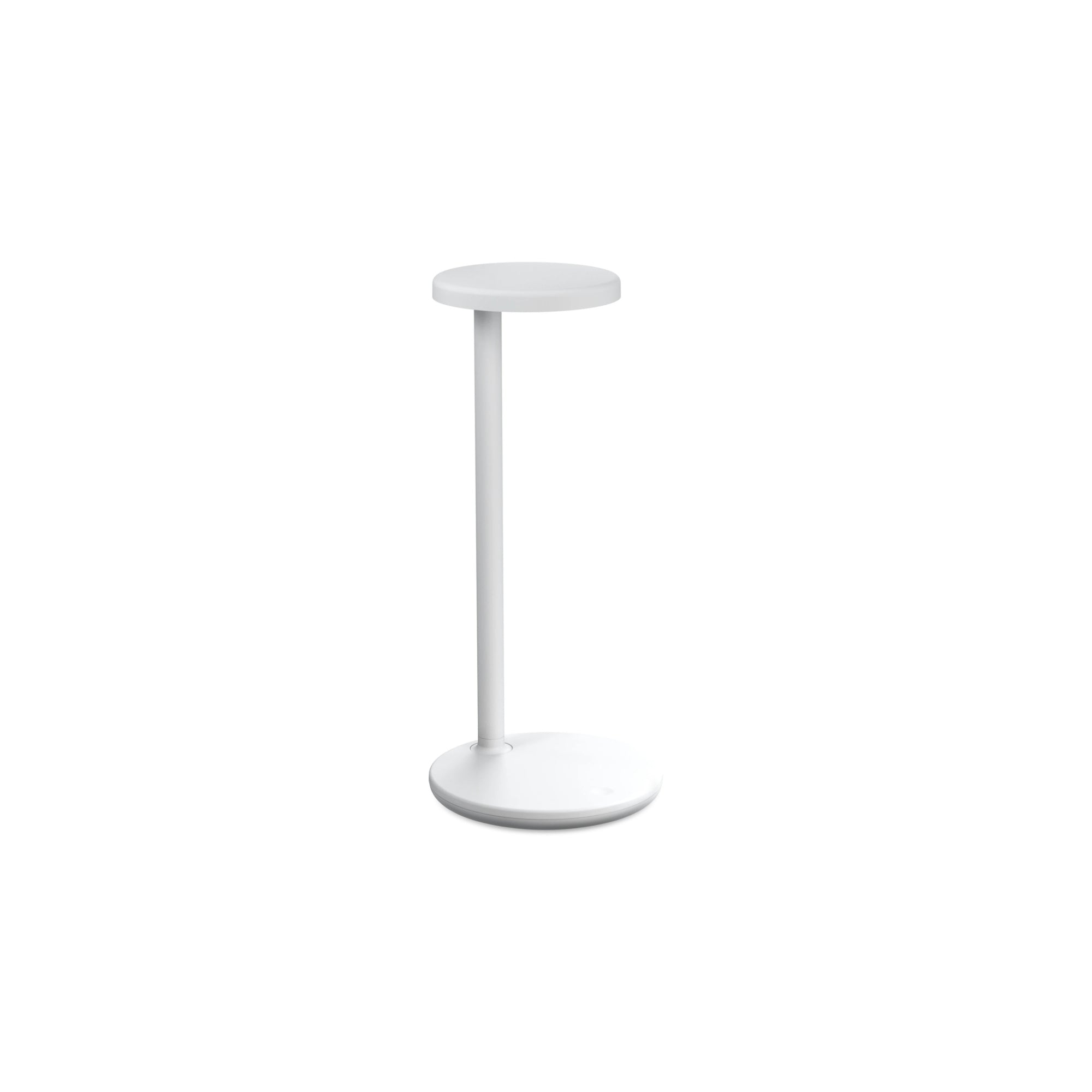 Oblique Qi Table Lamp - Matte White-1