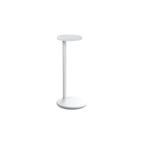 Oblique Qi Table Lamp - Matte White
