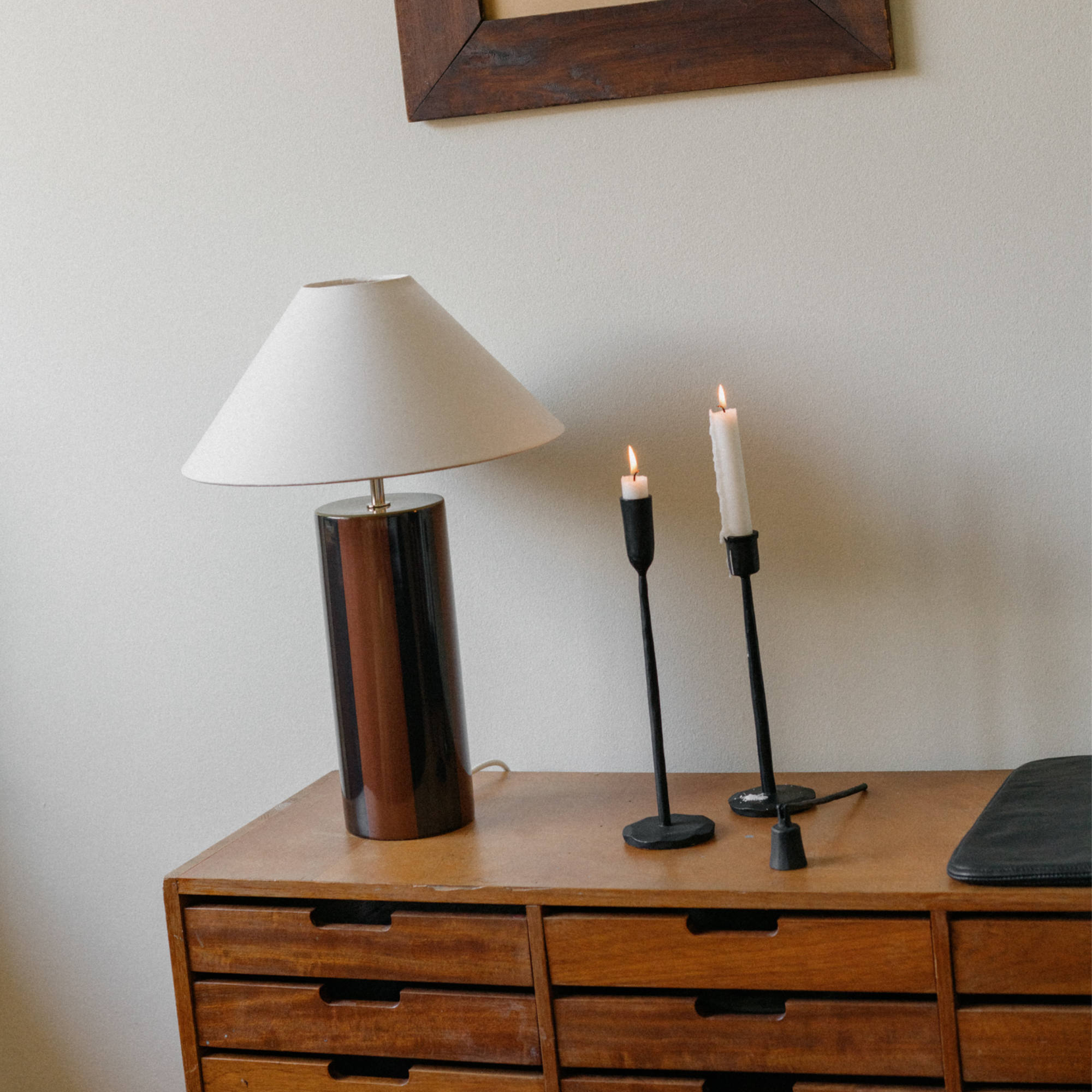 Ombrellina Table Lamp - Blackberry Syrup/Ivory-2