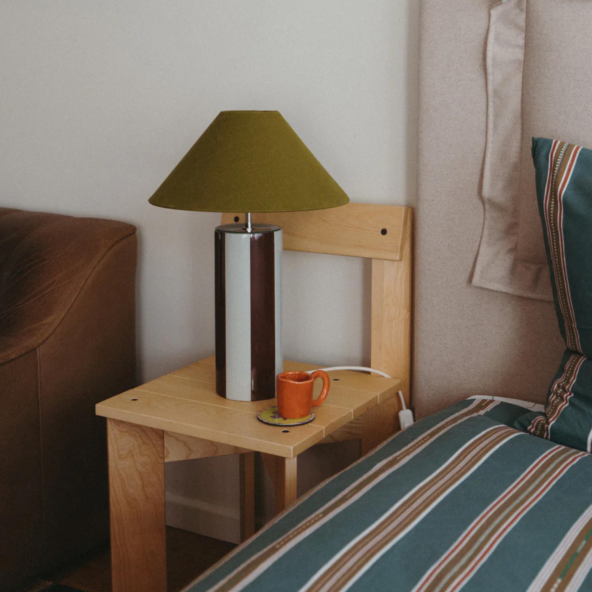 Ombrellina Table Lamp - Chicory Coffee/Golden Olive-3